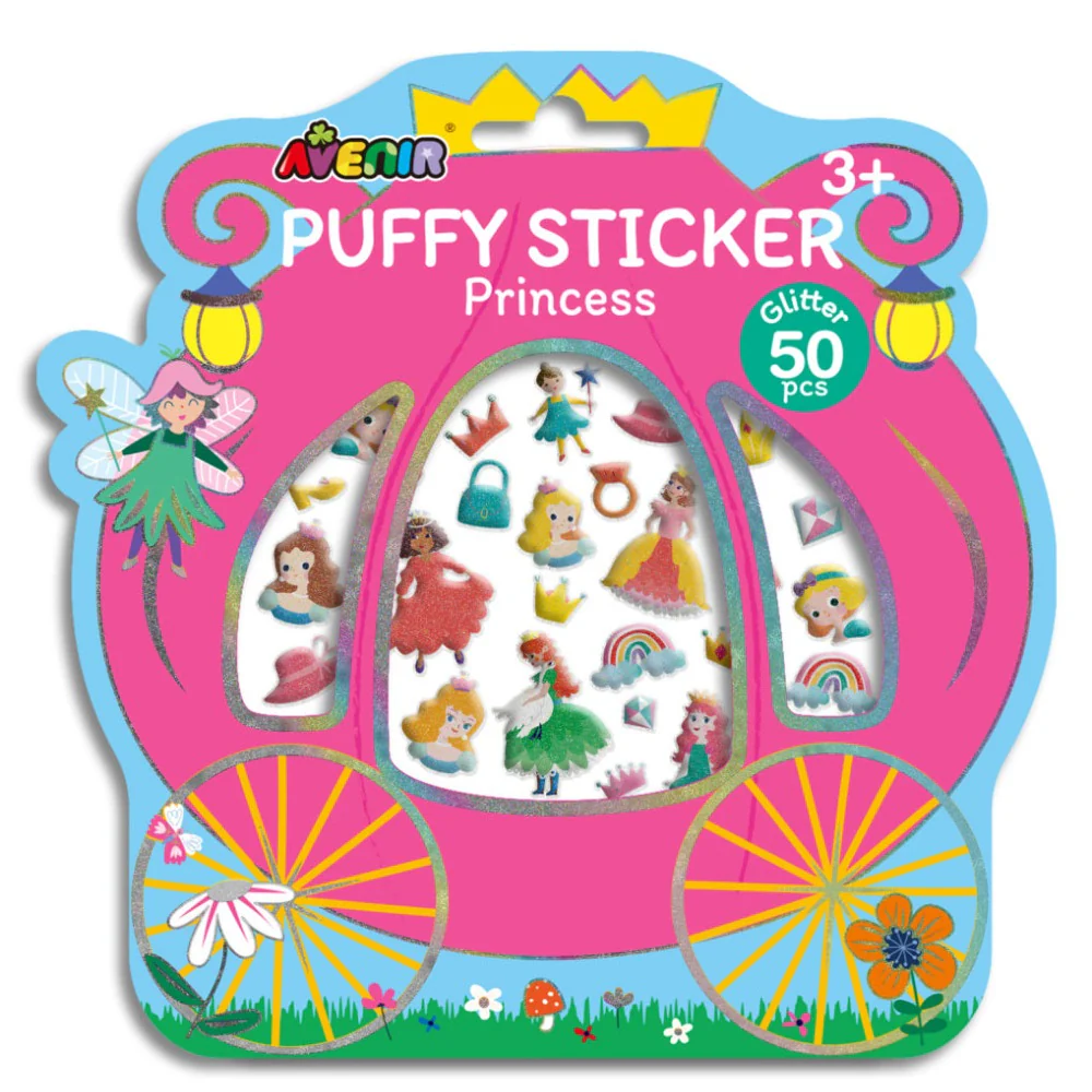 STICKERS ACOLCHADOS DE PRINCESAS