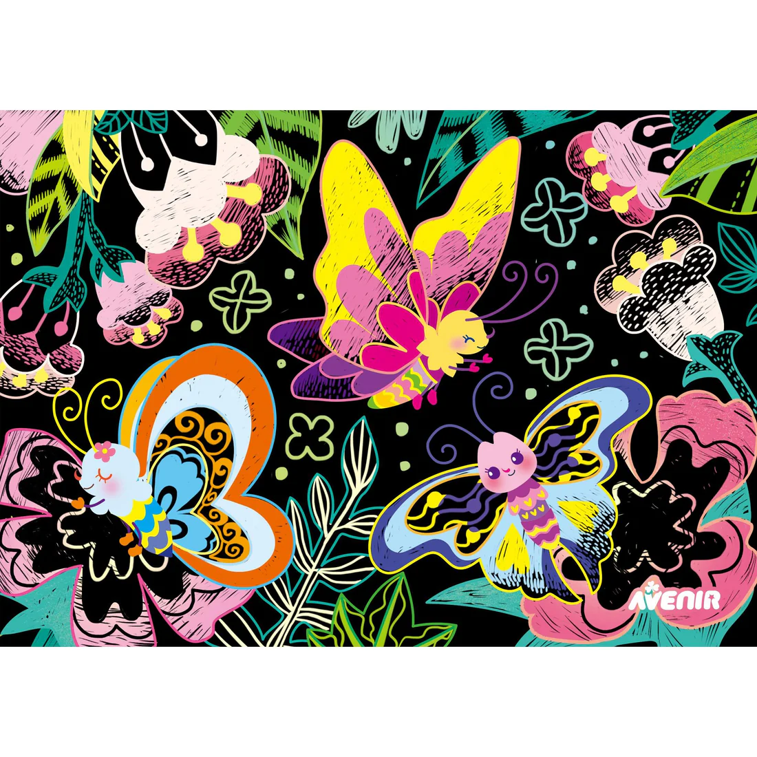 HOJAS DE ARTE SCRATCH - MARIPOSAS