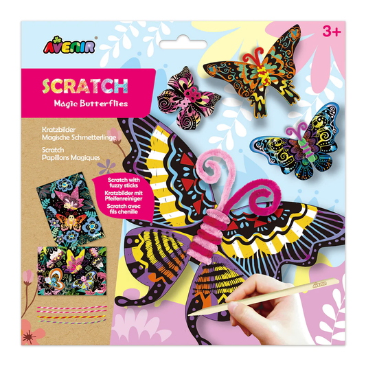 HOJAS DE ARTE SCRATCH - MARIPOSAS