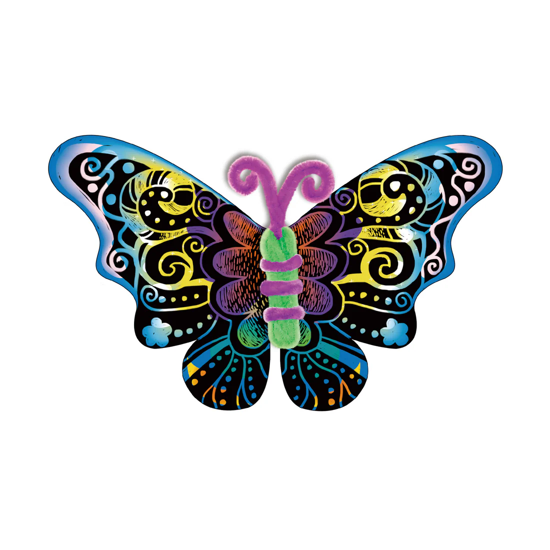HOJAS DE ARTE SCRATCH - MARIPOSAS