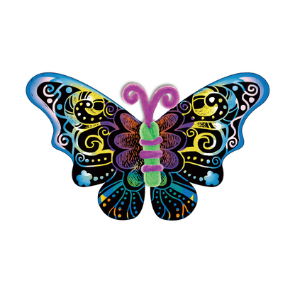 HOJAS DE ARTE SCRATCH - MARIPOSAS