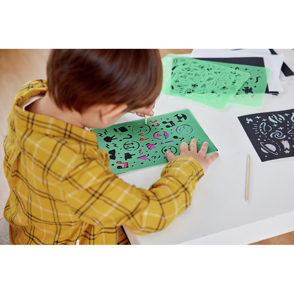 SET DE ARTE PARA NIÑOS - RASPA Y DIBUJA