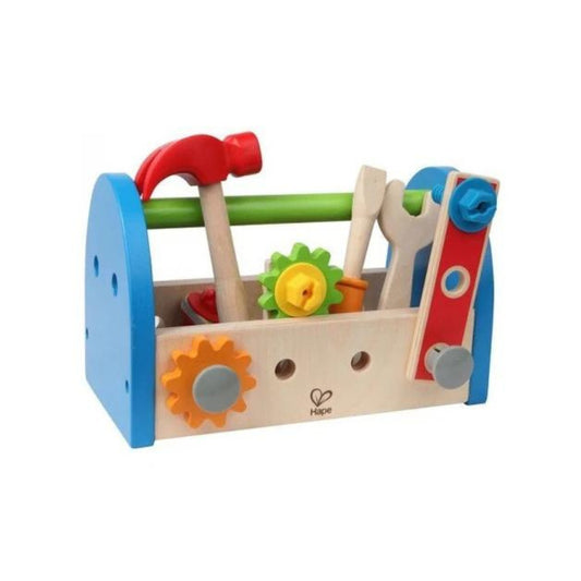 CAJA DE HERRAMIENTAS EN MADERA - HAPE - EL JUGUETERO - NIÑOS