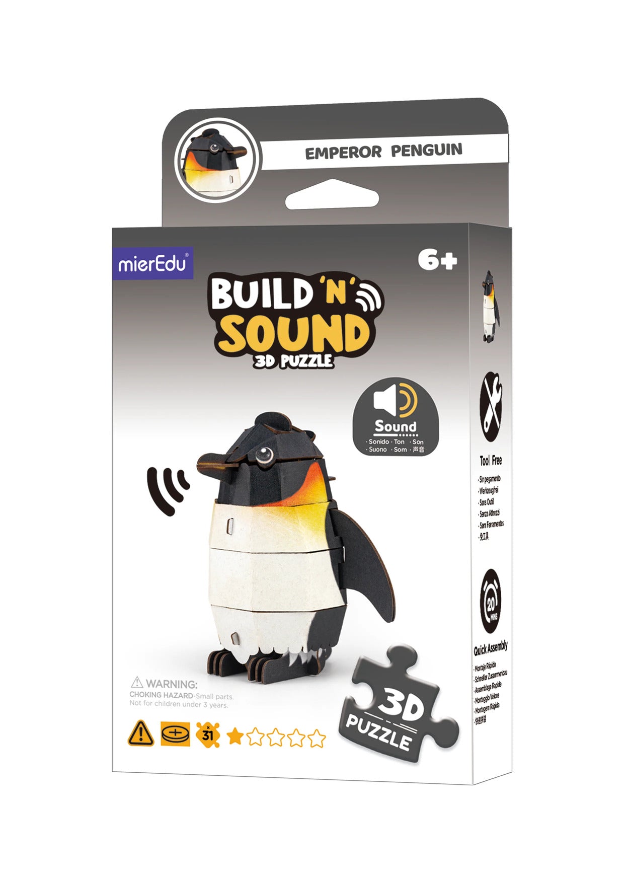 ROMPECABEZAS NIÑAS Y NIÑOS 3D INTERACTIVO - PINGUINO