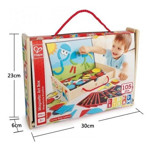 CAJA MAGNETICA PARA NIÑOS Y NIÑAS - 91 FORMAS - CREATIVIDAD