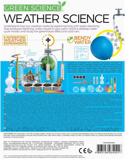 KIT EXPERIMENTOS DEL CLIMA - APRENDE SOBRE METEOROLOGÍA-EL JUGUETERO