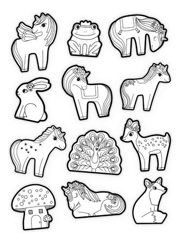 COLOREA TUS STICKERS UNICORNIO-EL JUGUETERO