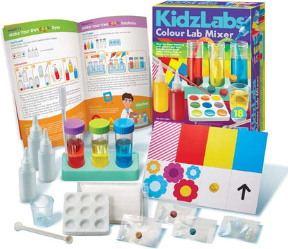 LABORATORIO EXPERIMENTOS CON COLORES - KIDZ LABS 4M-EL JUGUETERO