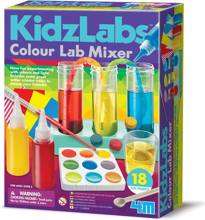 LABORATORIO EXPERIMENTOS CON COLORES - KIDZ LABS 4M-EL JUGUETERO