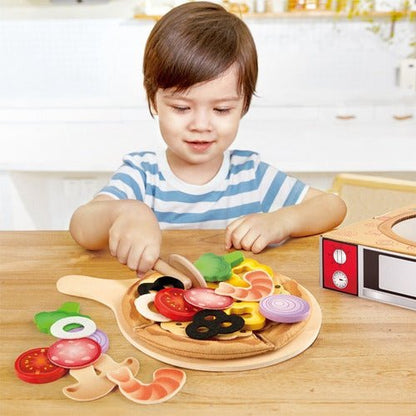 JUEGO DE PIZZA CON INGREDIENTES-EL JUGUETERO