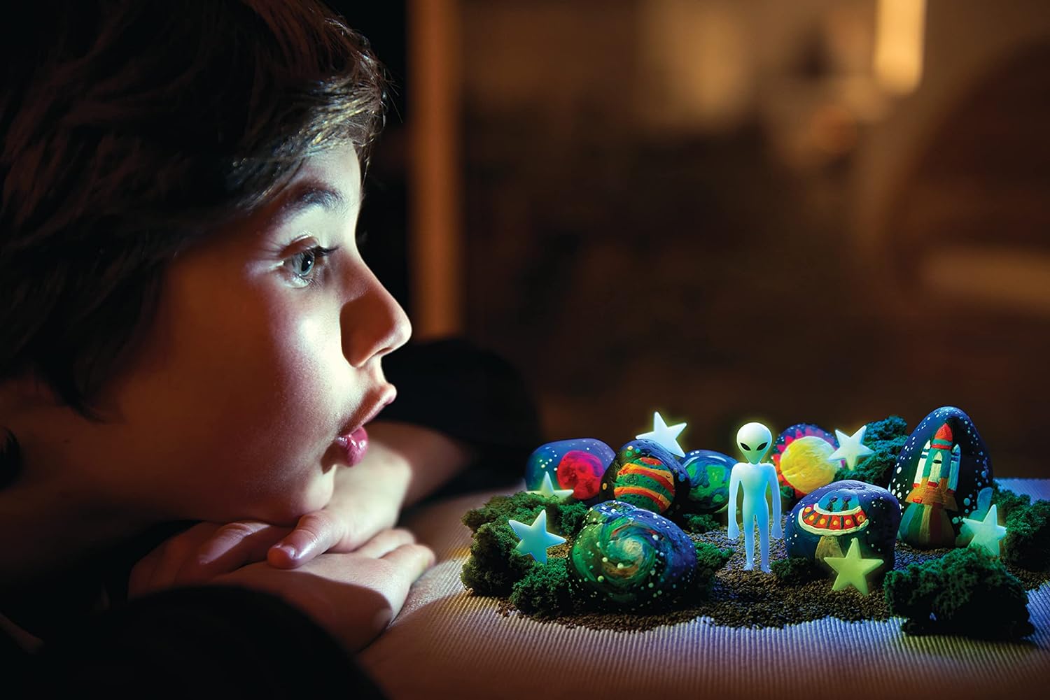 PINTA ROCAS LUMINOSAS - KIT CREATIVO PARA NIÑOS-EL JUGUETERO