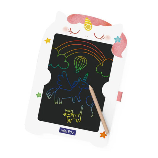 PIZARRA MÁGICA LCD 8.5” INFANTIL UNICORNIO - DIBUJO