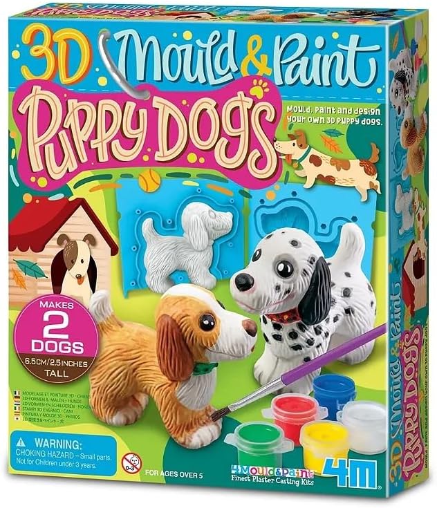 KIT DE ARTE PARA NIÑOS - CREA CACHORROS EN 3D