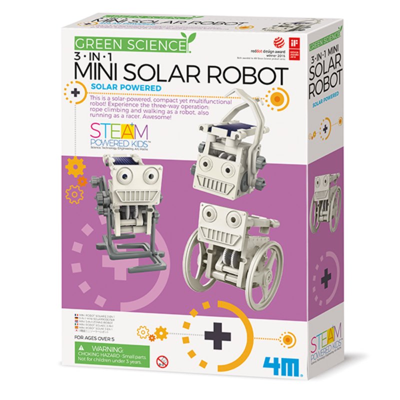 MINI ROBOTS 3 EN 1 SOLARES-EL JUGUETERO