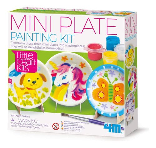 Platos Para Pintar - Niños Niñas - 3 Platos Pequeños-EL JUGUETERO