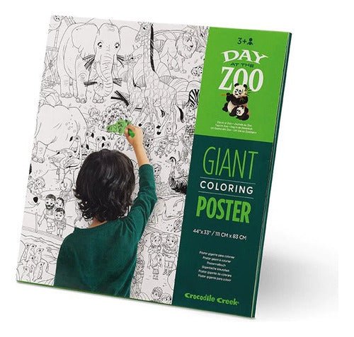 POSTER GIGANTE PARA COLOREAR/ ZOOLÓGICO-EL JUGUETERO