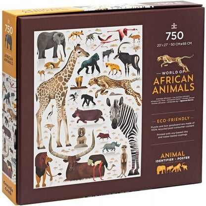 ROMPECABEZAS 750 PIEZAS ANIMALES AFRICANOS-EL JUGUETERO