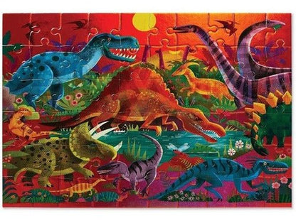 ROMPECABEZAS BRILLANTE 60 PIEZAS DINOSAURIOS-EL JUGUETERO