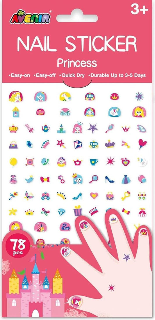STICKERS PARA UÑAS - PRINCESAS-EL JUGUETERO