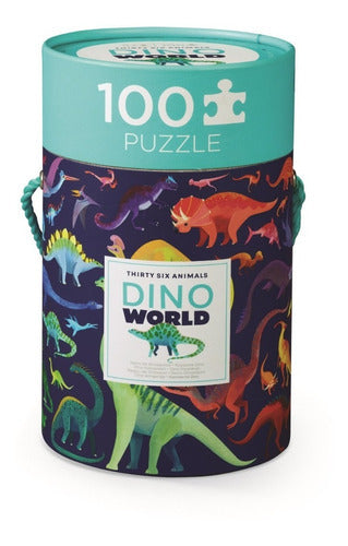 ROMPECABEZAS 100 PIEZAS - MUNDO DE DINOSAURIOS-EL JUGUETERO