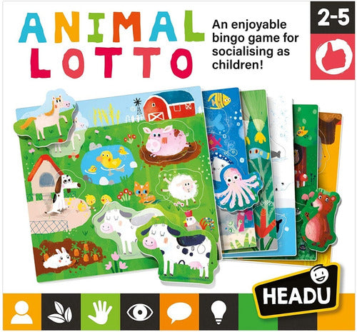 Juego De Loteria Niños Niñas Animales 6 Cartones Montessori-EL JUGUETERO