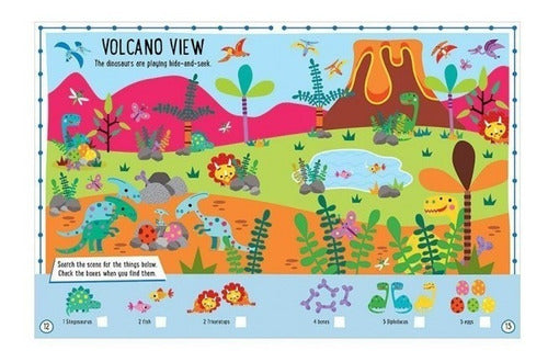 Libre De Actividades Con Stickers 3d Tema Dinosaurios-EL JUGUETERO