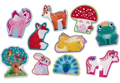 ROMPECABEZAS 20 PIEZAS UNICORNIOS - 10 PARES - 2 AÑOS-EL JUGUETERO