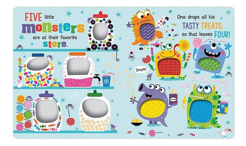 Libro Texturas Bebés 14 Páginas Monstruos Colores-EL JUGUETERO