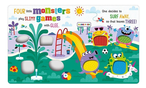 Libro Texturas Bebés 14 Páginas Monstruos Colores-EL JUGUETERO