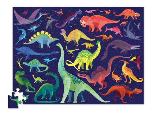 ROMPECABEZAS 100 PIEZAS - MUNDO DE DINOSAURIOS-EL JUGUETERO