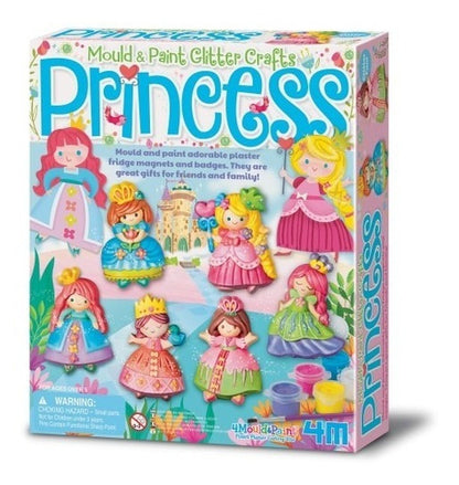 MOLDEA Y PINTA PRINCESAS CON BRILLO - KIT CREATIVO INFANTIL-EL JUGUETERO