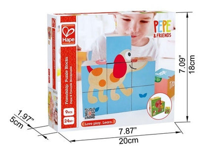 Rompecabezas De Bloques En Madera Para Bebes Marca: Hape-EL JUGUETERO