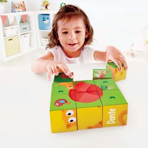 Rompecabezas De Bloques En Madera Para Bebes Marca: Hape-EL JUGUETERO