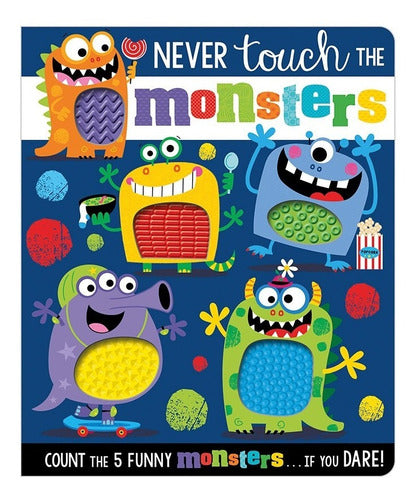 Libro Texturas Bebés 14 Páginas Monstruos Colores-EL JUGUETERO